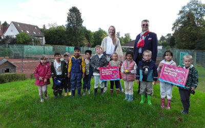 Kindergarten Schützenpark freut sich über die weitere Unterstützung der Kindersportstiftung
